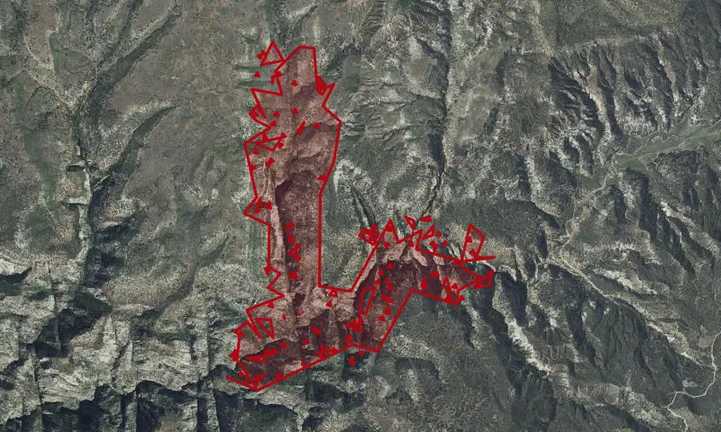 Esplin Gulch & Orderville Canyon 1/4 Mile Viewshed