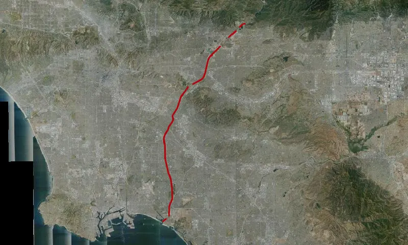 San Gabriel River and Bike Trail